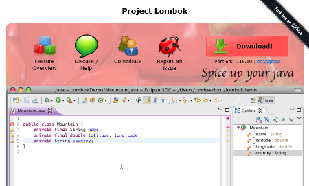 Lombokを使ってJavaBeansコードをシンプルに書く方法