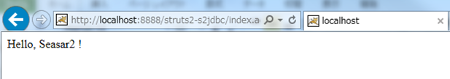Struts2.3 動作確認